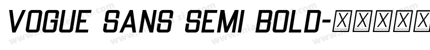 Vogue Sans Semi Bold字体转换